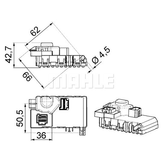 ABR 63 000P - Regulator, passenger compartment fan 