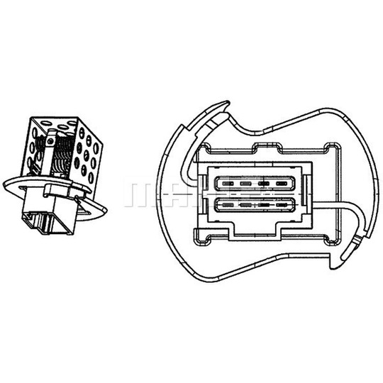 ABR 90 000P - Resistor, interior blower 