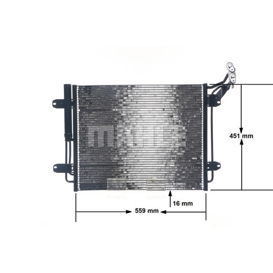 AC 12 000S - Condenser, air conditioning 