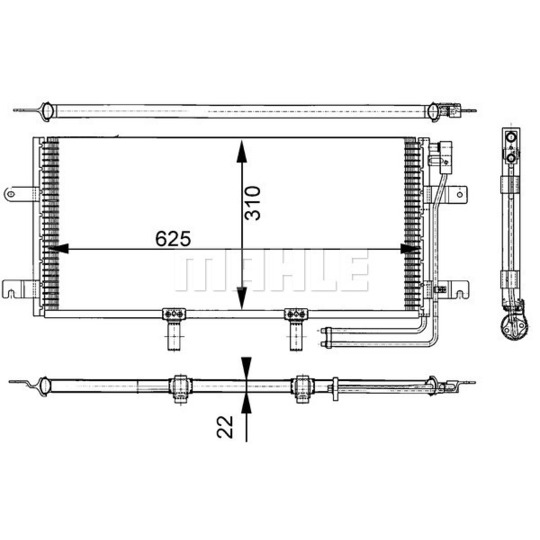 AC 332 000S - Condenser, air conditioning 