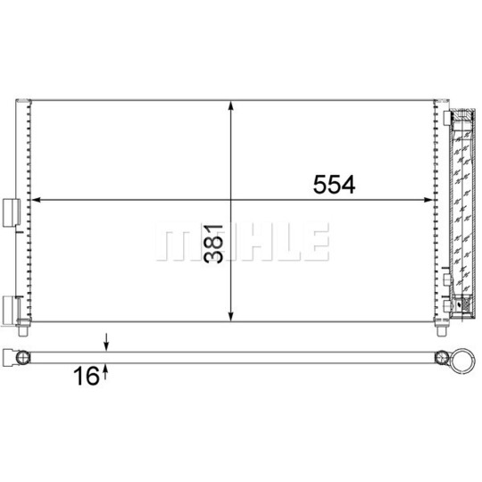 AC 372 000S - Condenser, air conditioning 