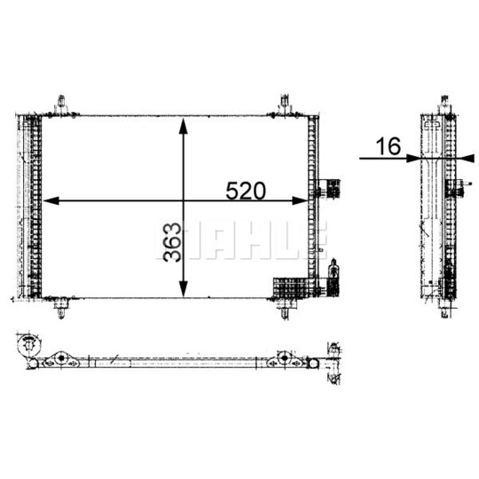 AC 350 000S - Condenser, air conditioning 