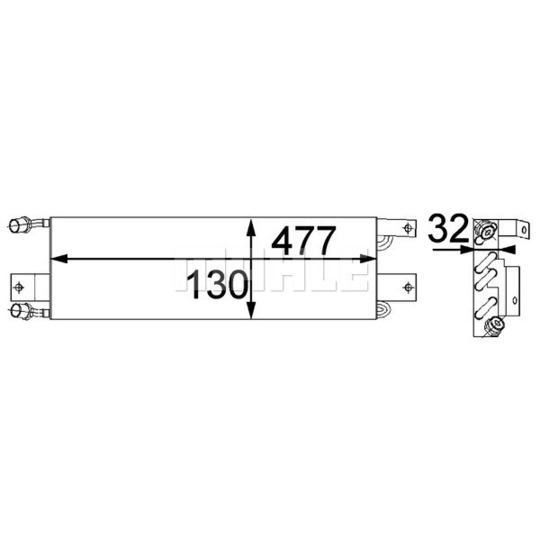 AC 356 000P - Kondensor, klimatanläggning 