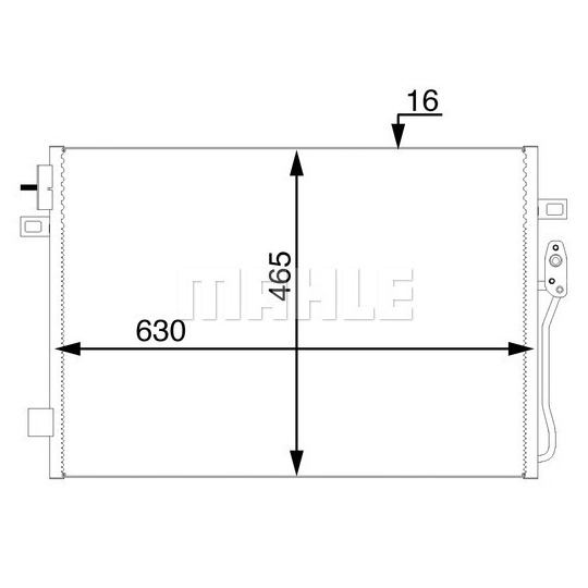 AC 47 000S - Condenser, air conditioning 