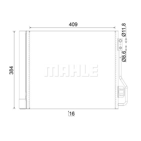 AC 488 000S - Condenser, air conditioning 