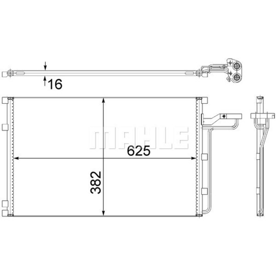 AC 551 001S - Condenser, air conditioning 