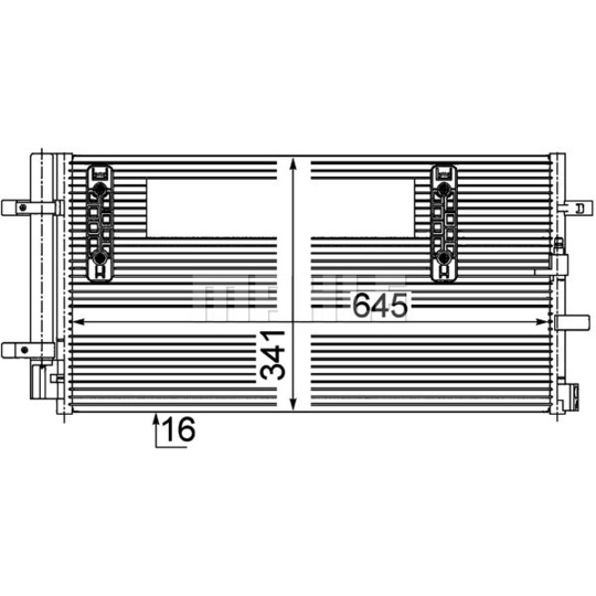 AC 457 000P - Condenser, air conditioning 