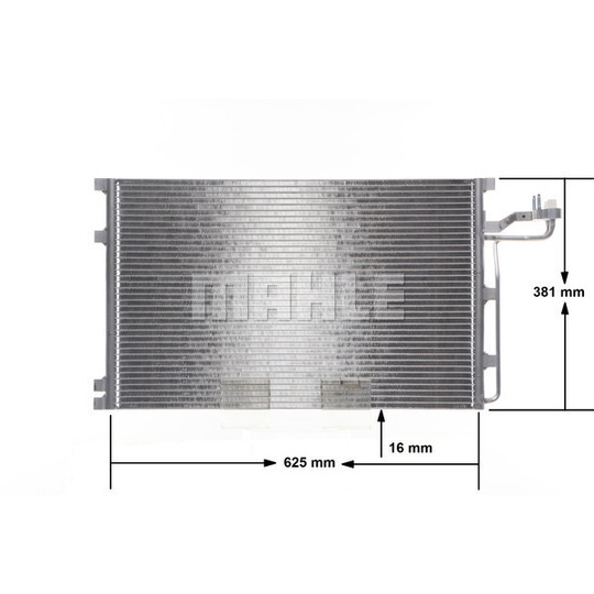 AC 551 001S - Condenser, air conditioning 