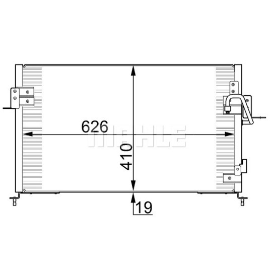 AC 676 000S - Kondensor, klimatanläggning 