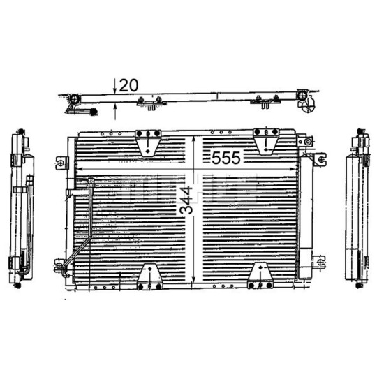 AC 713 000S - Lauhdutin, ilmastointilaite 