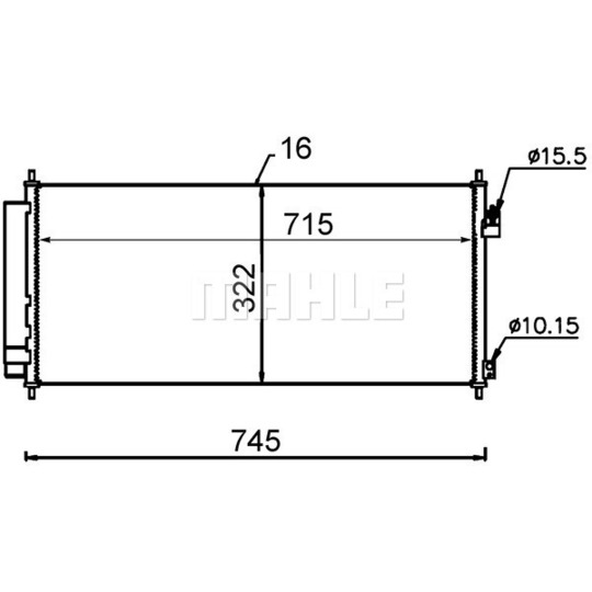 AC 702 000S - Condenser, air conditioning 