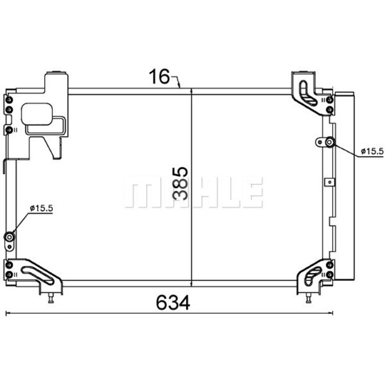 AC 711 000S - Condenser, air conditioning 