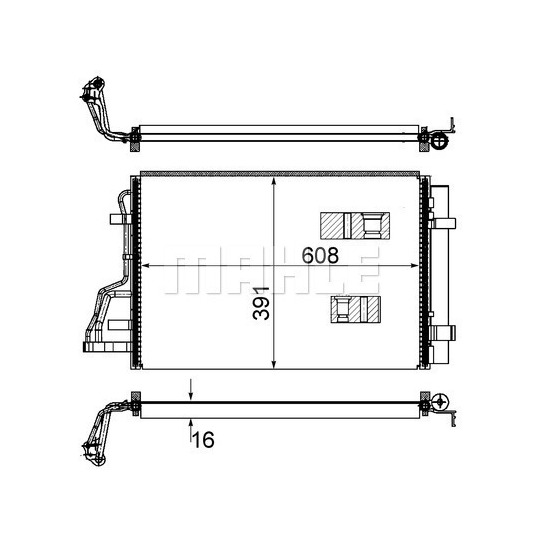 AC 697 000S - Lauhdutin, ilmastointilaite 