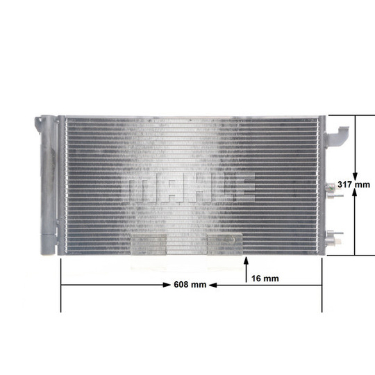 AC 710 000S - Condenser, air conditioning 