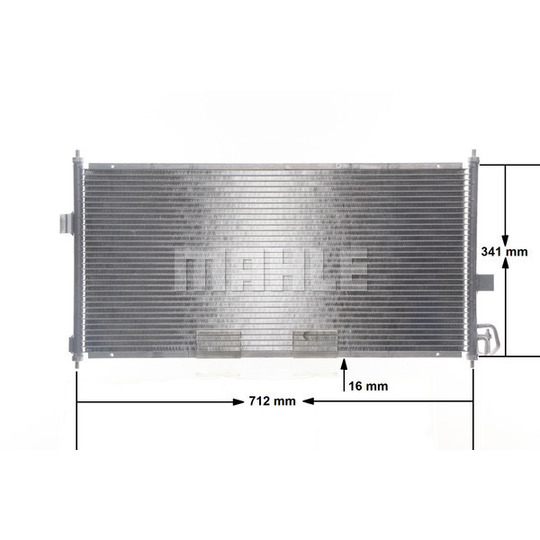 AC 674 000S - Condenser, air conditioning 