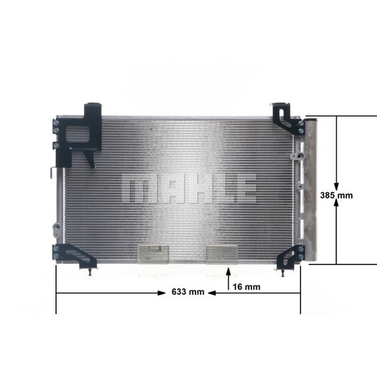 AC 711 000S - Condenser, air conditioning 