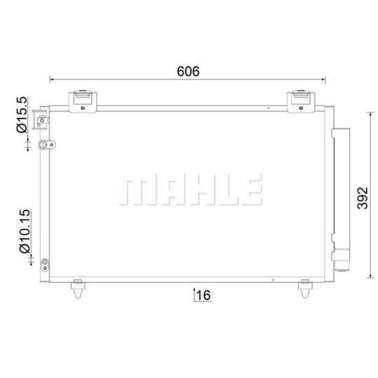 AC 831 000S - Condenser, air conditioning 