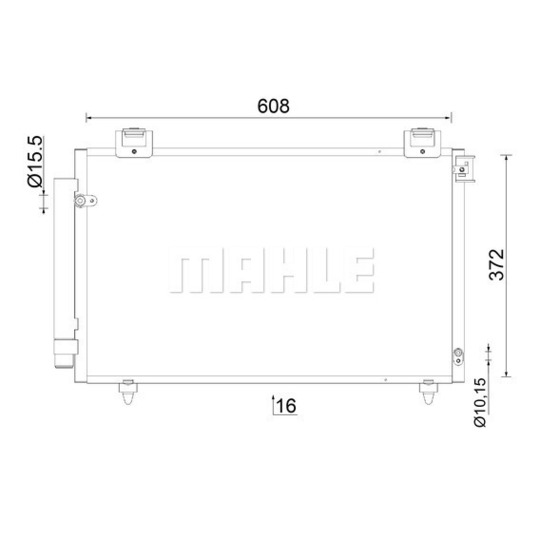 AC 821 000S - Condenser, air conditioning 