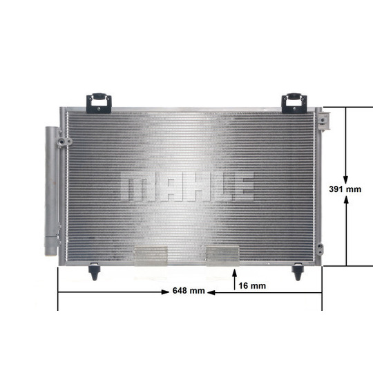 AC 821 000S - Condenser, air conditioning 