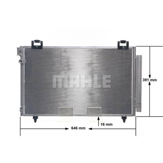 AC 831 000S - Condenser, air conditioning 