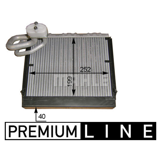 AE 106 000P - Evaporator, air conditioning 
