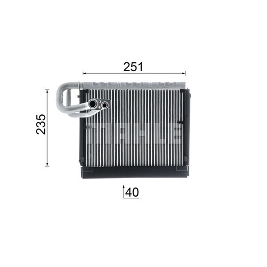 AE 106 000P - Evaporator, air conditioning 