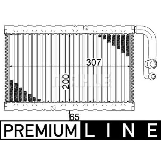 AE 2 000P - Evaporator, air conditioning 