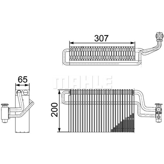 AE 146 000P - Evaporator, air conditioning 