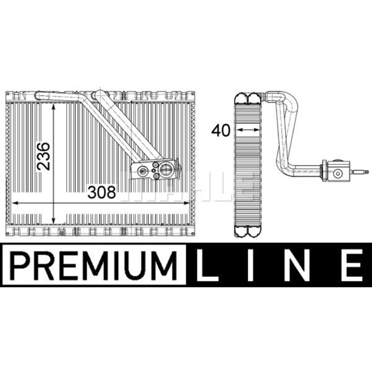 AE 127 000P - Evaporator, air conditioning 