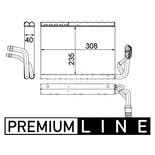 AE 91 000P - Evaporator, air conditioning 