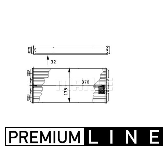 AH 131 000P - Heat Exchanger, interior heating 