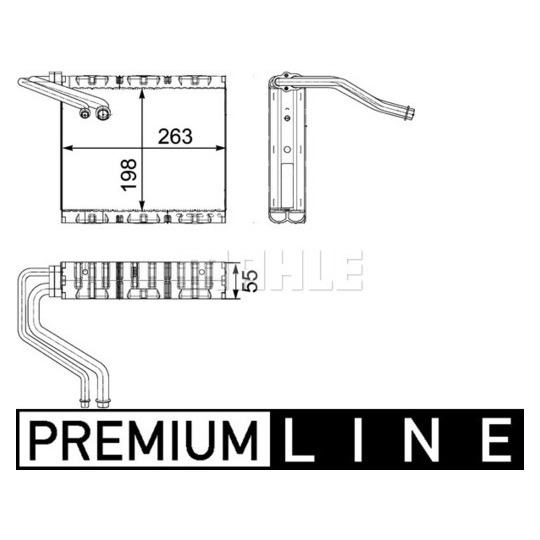 AE 85 000P - Evaporator, air conditioning 