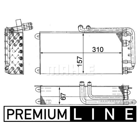 AE 45 000P - Evaporator, air conditioning 