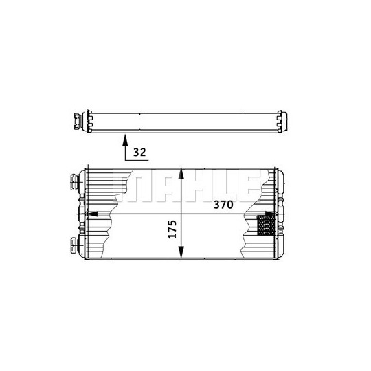 AH 131 000P - Heat Exchanger, interior heating 