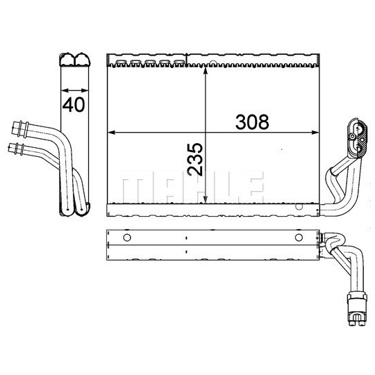 AE 91 000P - Förångare, klimatanläggning 