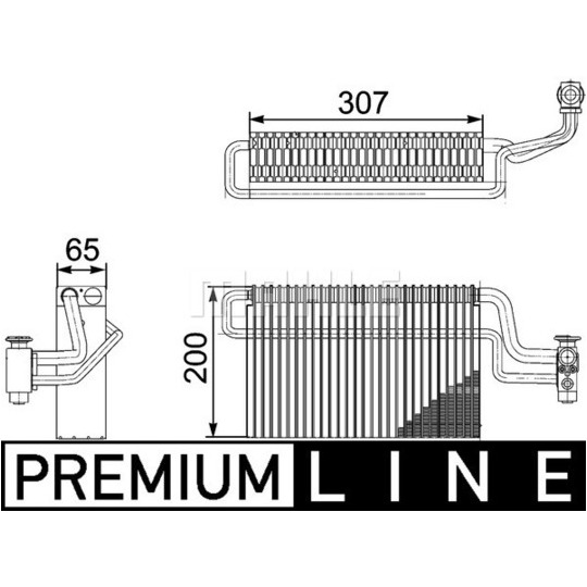 AE 146 000P - Evaporator, air conditioning 