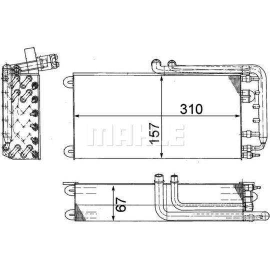 AE 45 000P - Evaporator, air conditioning 