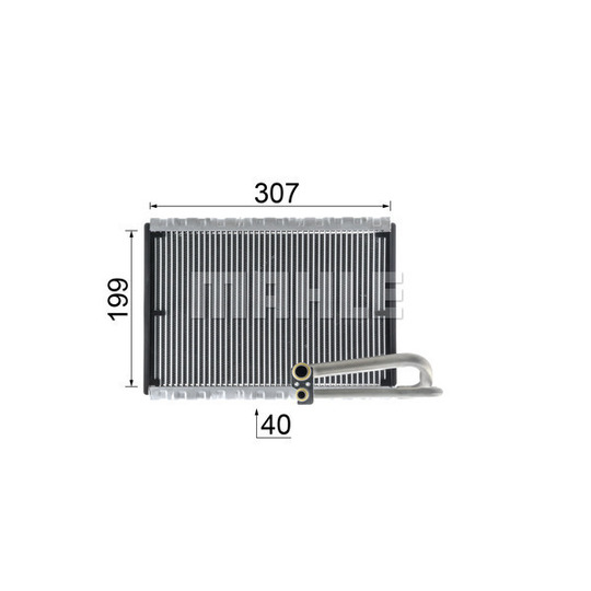 AE 121 000P - Evaporator, air conditioning 