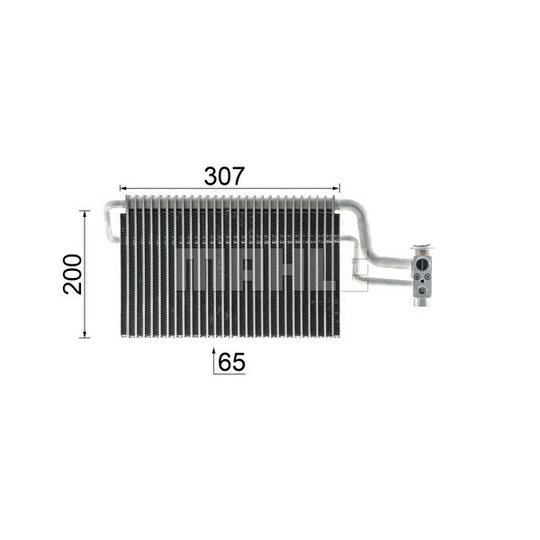 AE 146 000P - Evaporator, air conditioning 