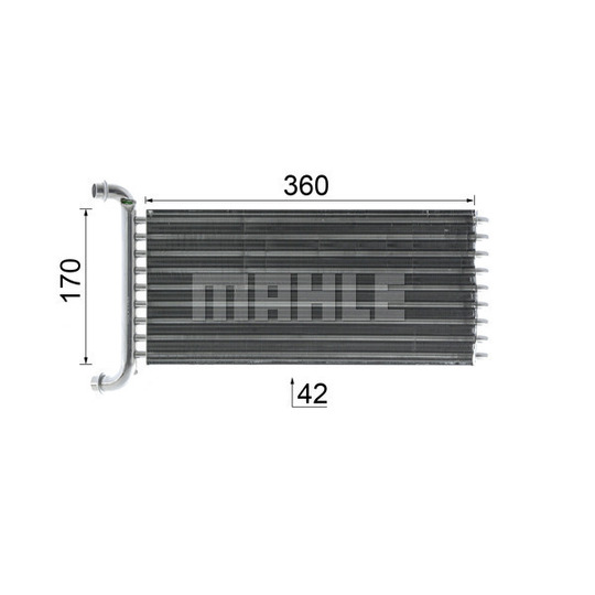 AH 113 000P - Heat Exchanger, interior heating 