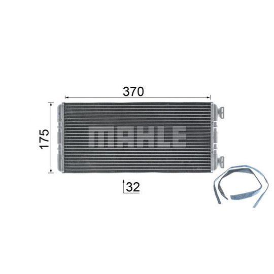 AH 131 000P - Heat Exchanger, interior heating 