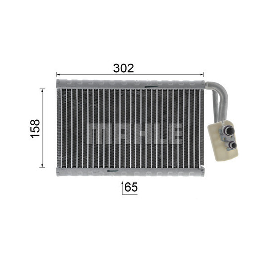 AE 2 000P - Evaporator, air conditioning 