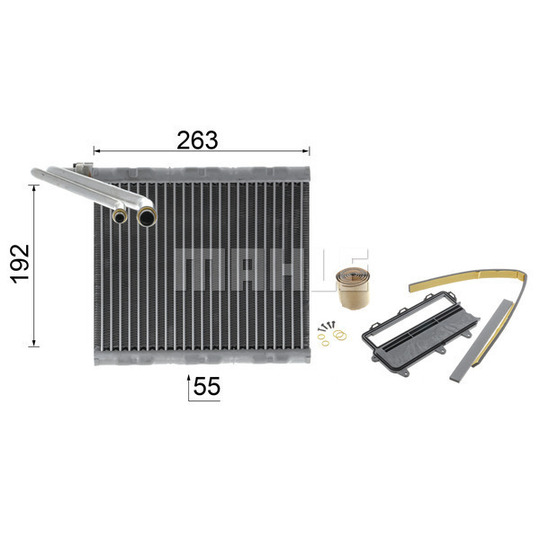 AE 85 000P - Evaporator, air conditioning 