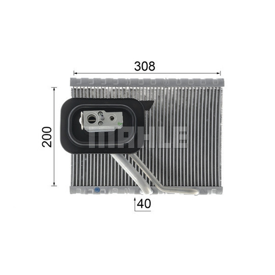 AE 127 000P - Evaporator, air conditioning 