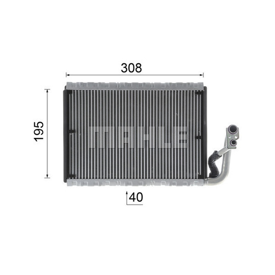 AE 91 000P - Evaporator, air conditioning 