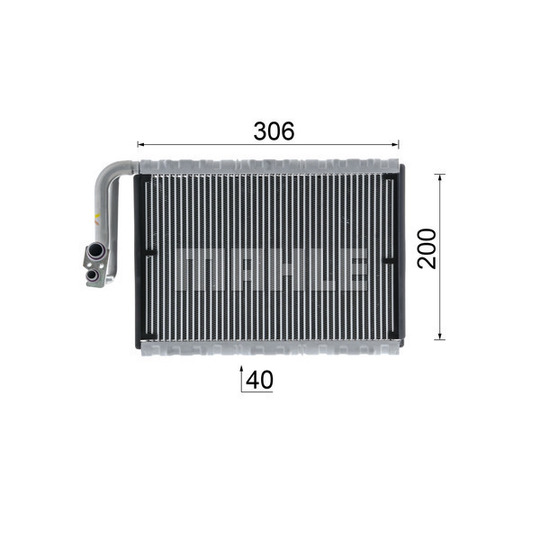 AE 92 000P - Evaporator, air conditioning 