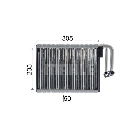 AE 88 000P - Evaporator, air conditioning 