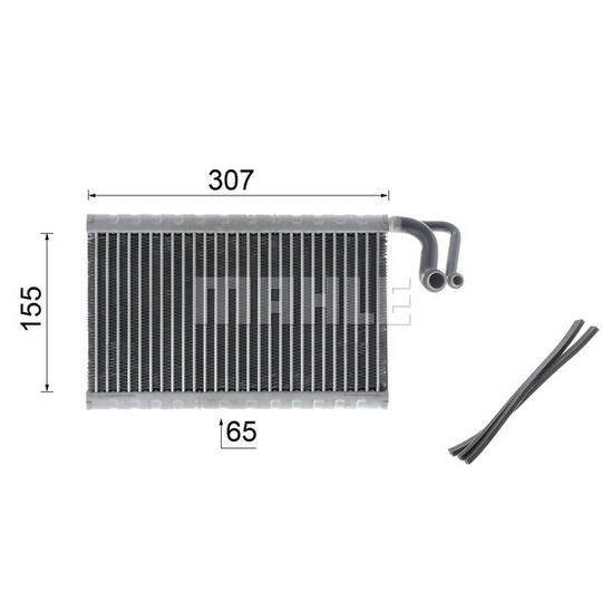 AE 68 000P - Evaporator, air conditioning 