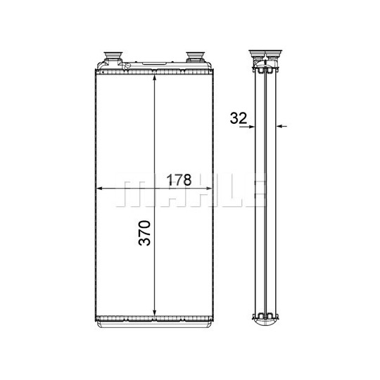 AH 5 000P - Heat Exchanger, interior heating 