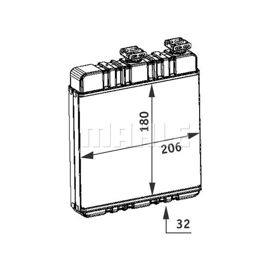 AH 76 000P - Heat Exchanger, interior heating 